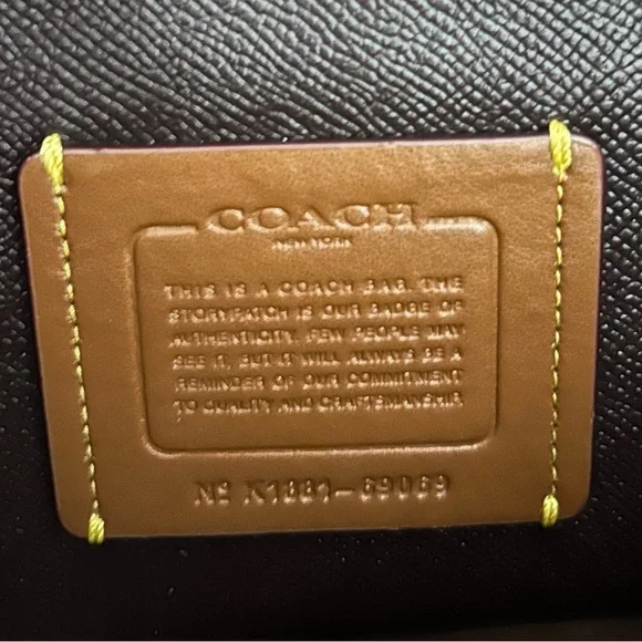 Coach Studded Charlie Embossed Leather Carryall - Picture 9 of 10